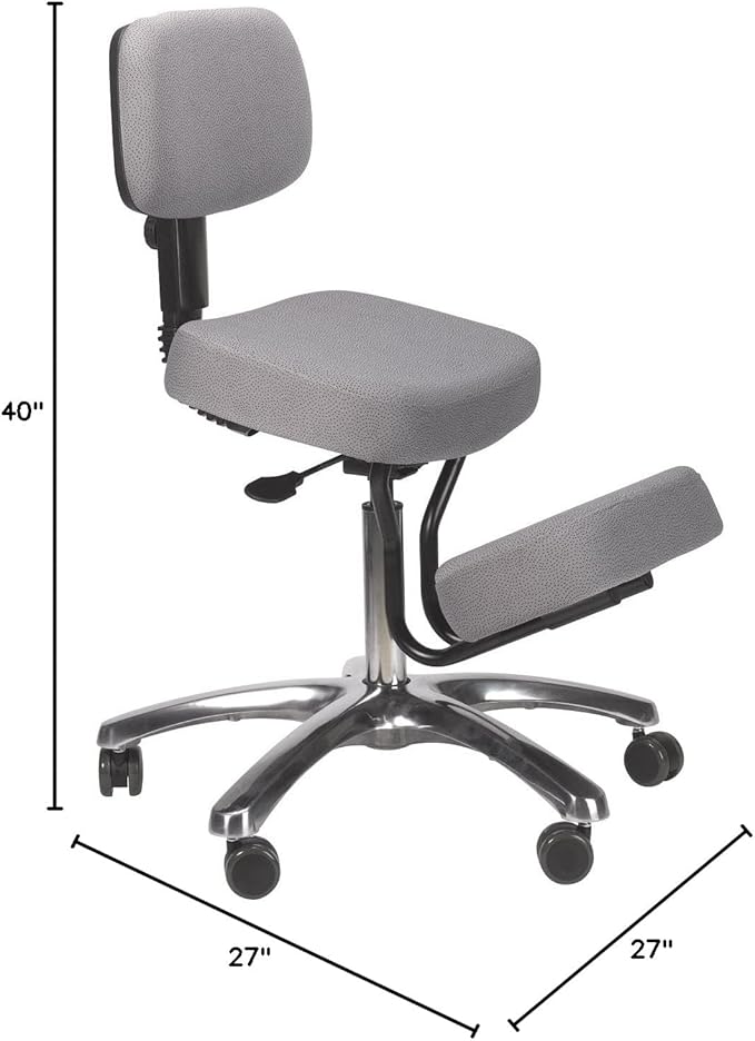 BetterPosture Jazzy Kneeling Chair – Multifunctional Ergonomic Posture Kneeling Chair Helps Reduce Back and Neck Strain