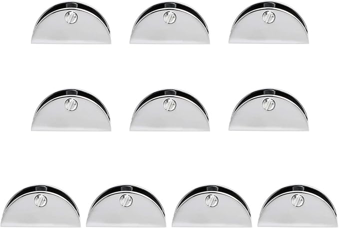 Aopin Glass Shelf Bracket Glass Clamp Holder Glass Shelf Holders Support Glass Clamp Bracket Shelf Clip Clamp, Suitable for 10~12MM / 0.39~0.47 Thick Glass Screen Clip Holder 10 PCS
