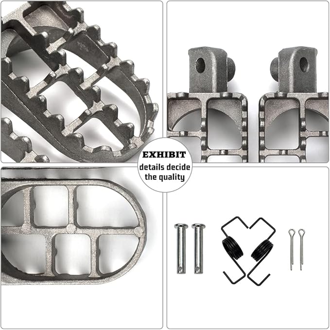 XINGWU Dirt Bike Footrest,Aluminium Footpegs Pedals,for XR50R PW50 CRF70 TW200 KLX110 CRF50 50cc 70cc 90cc 110cc 125cc TaoTao Motorcycle Part