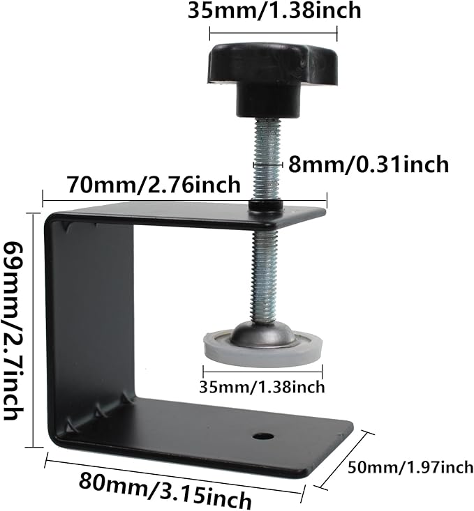 Heavy Duty C-Clamp, Adjustable Cabinet Installation Clamps, Steel Drawer Front Installation Clamps