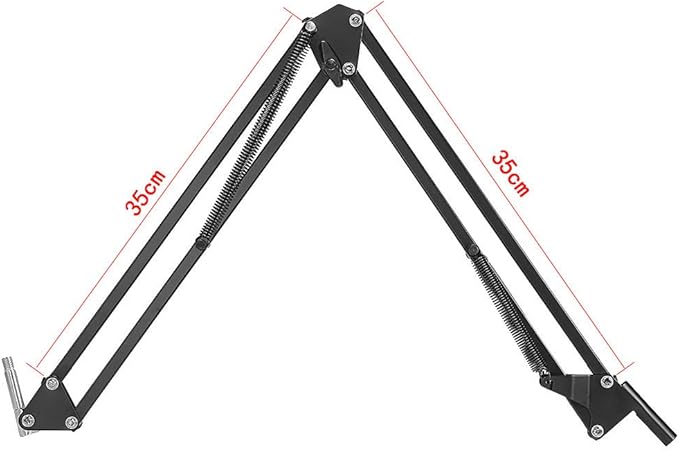 AceTaken Desk Clamp Mount Suspension Boom Scissor Arm Tripod Stand Holder Compatible with Logitech C920 C925e C922 C930 StreamCam C615; Brio 4K,MX brio 4K, Brio 500 webcams