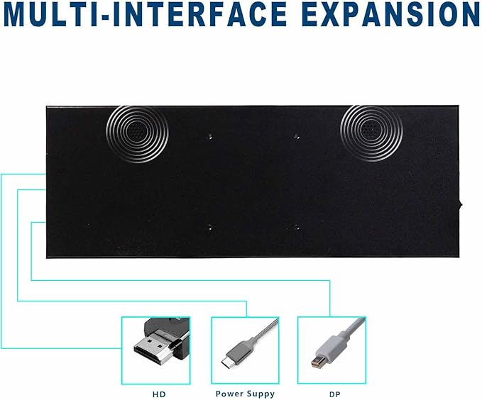 VSDISPLAY 14'' 14 Inch 3840x1100 IPS LCD Touchscreen 4K Display with USB-C Video Input and Dual Speakers,for DIY Stretched Bar LCD/Laptop Second Monitor