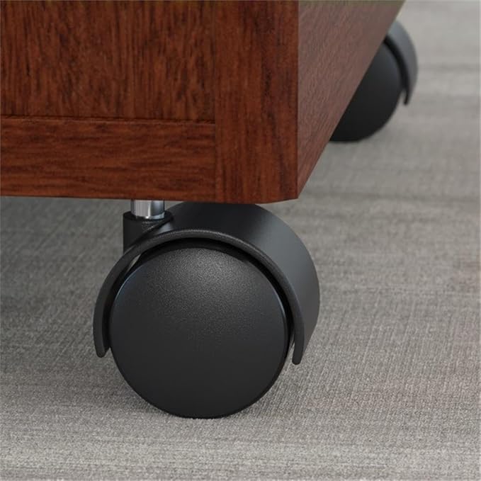 Bush Business Furniture Series C 72W U-Station with 2-Drawer Mobile Pedestal and 3-Drawer Mobile Pedestal
