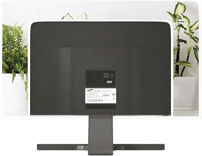 Potted Plant Television Cover 58, 59, 60 Inch Green Potting Botanical Leaf TV Accessories LED LCD OLED TVs Screen Decoration Waterproof Weatherproof and Dust-Proof Dust Cover for TV