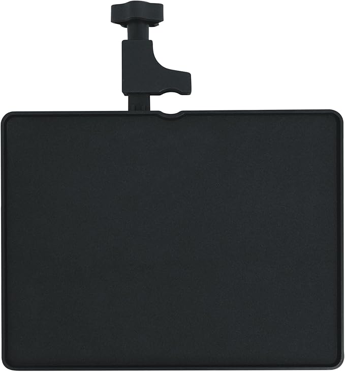 Rockville MTRAY Clamp-On Tray Utility Shelf, 9.7 x 7.3 Inches, 15lb Capacity, EVA Foam, Raised Lip, Quick Attach, for Musicians and Performers