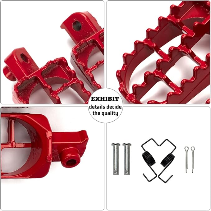 XINGWU Dirt Bike Footrest,Aluminium Footpegs Pedals,for XR50R PW50 CRF70 TW200 KLX110 CRF50 50cc 70cc 90cc 110cc 125cc TaoTao Motorcycle Part