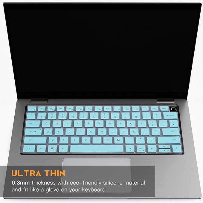 Keyboard Cover for Dell Latitude 5420 5430 5431 5440 5450 3440 3450 14, Latitude 7420 7430 7440 7450 7410 7650 7640 14 & 15.6, Latitude 9510 9520 9420 9430, Latitude 7520 15.6 Keyboard Skin, Mint