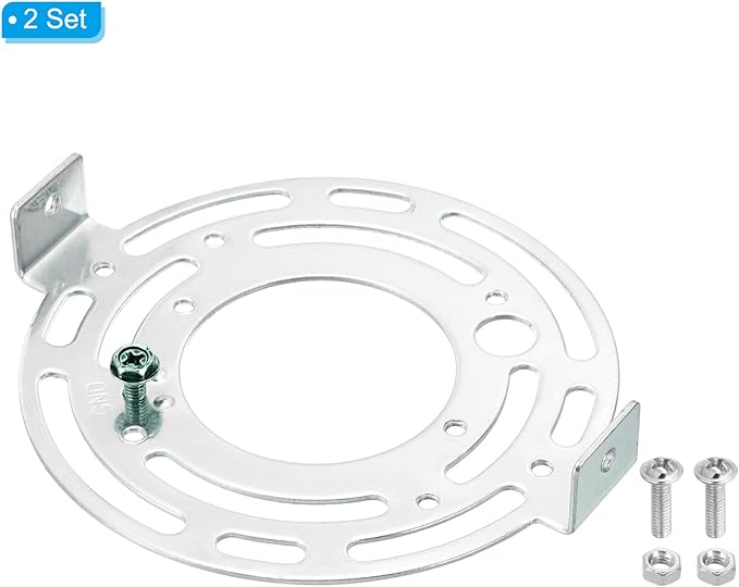 PATIKIL 115mm (4.53") Universal Light Fixture Mounting Bracket Kit, 2set Light Crossbar Round Ceiling Plate for Wall Light, Close to Ceiling Light, Chandelier