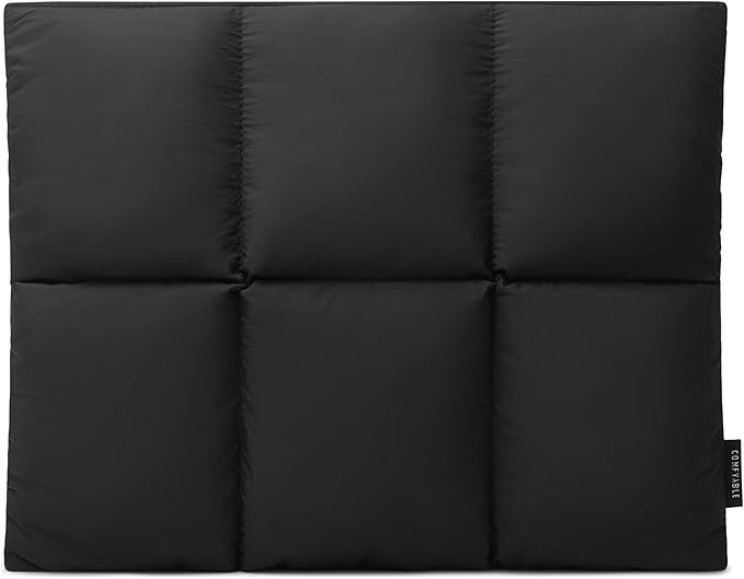 Comfyable Puffy Laptop Sleeve 15 16 Inch, Quilted Puffer Laptop Carrying Case for Women, Pillow Pouch Compatible for MacBook Air M5 & MacBook Pro M5 Pro/Max 2026, Black
