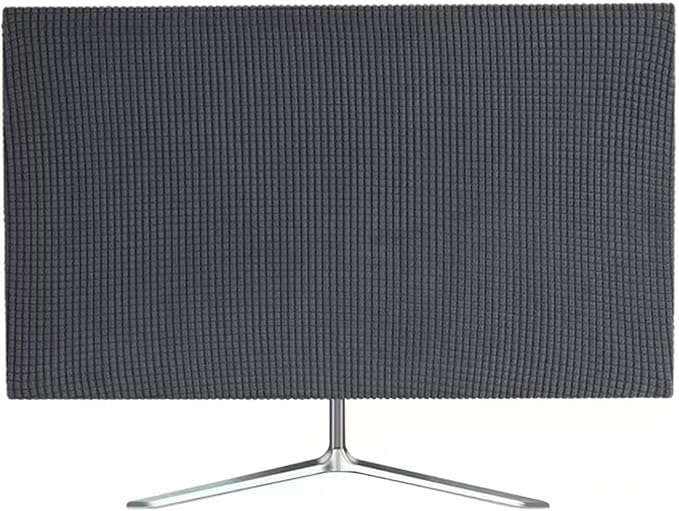 Monitor Dust Cover Keyboard Covers Case Anti-Static Dustproof Protective Cover for LCD/LED/HD Panel Case Computer Sleeve Compatible with PC, Desktop and TV (Dark Grey, 23-26inch)