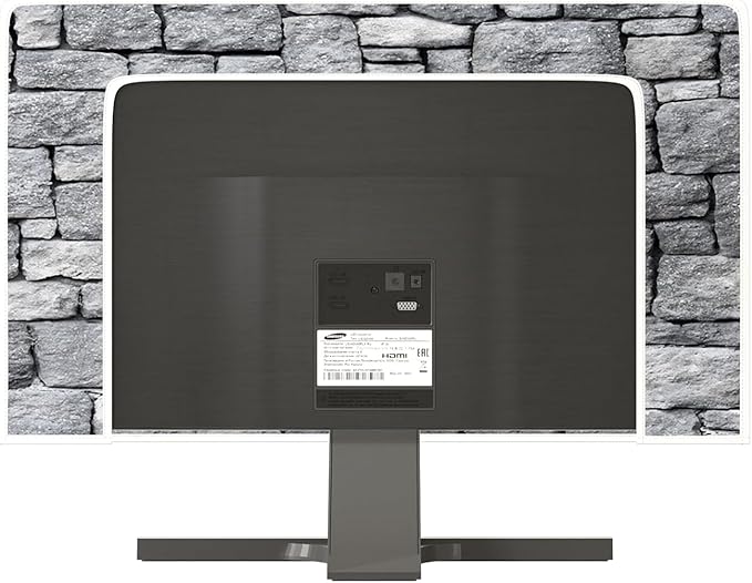 Gray Vintage Wall Waterproof Television Cover 40,41,42,43 Inch Anti-Static Dustproof Protective Full Body Cover for TV Screen Sleeve Compatible with Television LED LCD OLED TVs Protector