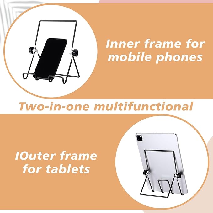 Kenning 24 Pack Adjustable Plate Stands for Display 7.1 Inch Black Metal Foldable Easel Book Display Stands Bulk Decorative Plate Holders for Platter Frame Photo Tabletop Art(Four Corners)