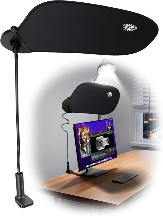 Cubicle Shade – Desk Shade for Cubicle to Block Overhead Light & Glare – Office Cubicle Light Shield and Blocker, Ideal for Light Sensitive Workers (Standard)