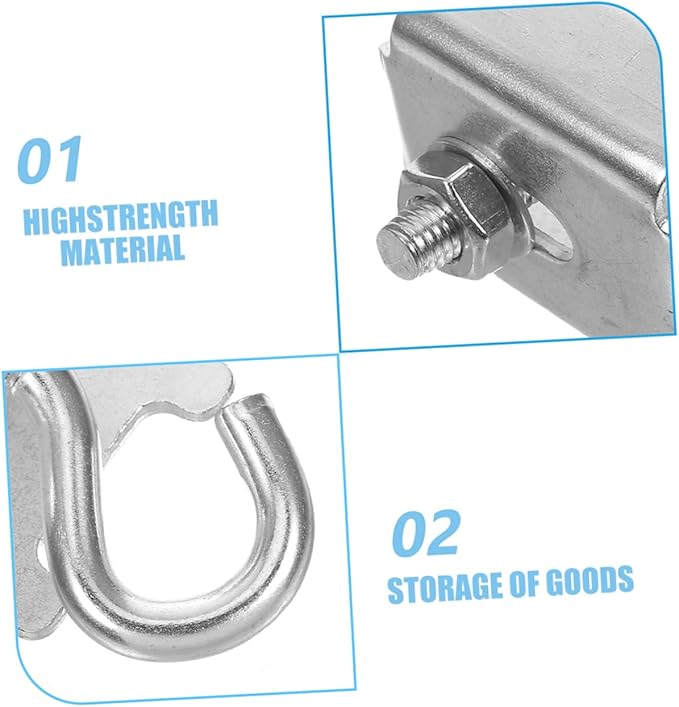 COHEALI 6pcs Durable Clamp Hooks for Efficient Warehouse Management Design for Stable Storage Wire Shelves Versatile Fixing