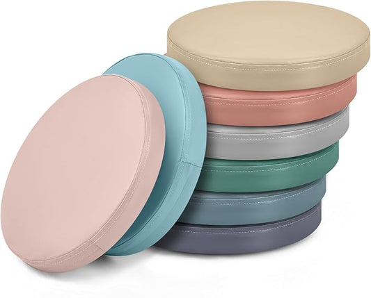 Juexica 8 Pcs Extra Thick Flexible Seating Floor Cushion Assorted Colored Floor Pillow Classroom Seat Cushion Soft Classroom Seating for Kid Learning(Light Morandi,13.8 x 13.8 x 2 Inch,Round)