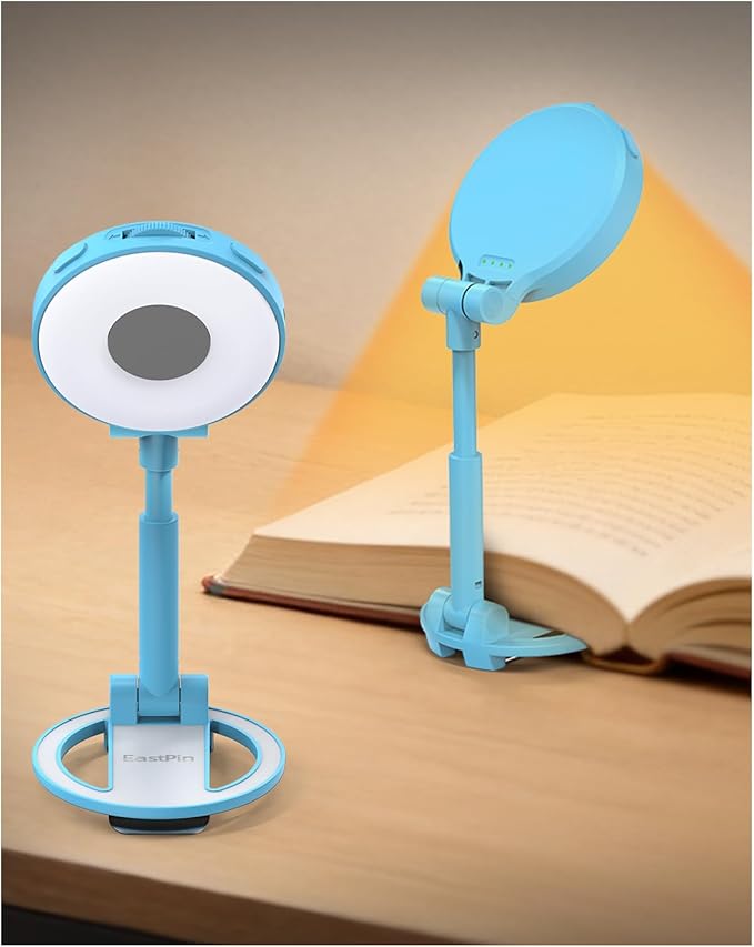 Rechargeable Book Reading Light: 18 LED Clip on Book Light for Kids in Bed & Night | Eye Caring 3 Colors & Stepless Dimming | Timer Memory Booklamp - Gifts for Book Lovers Teen Girls Boys