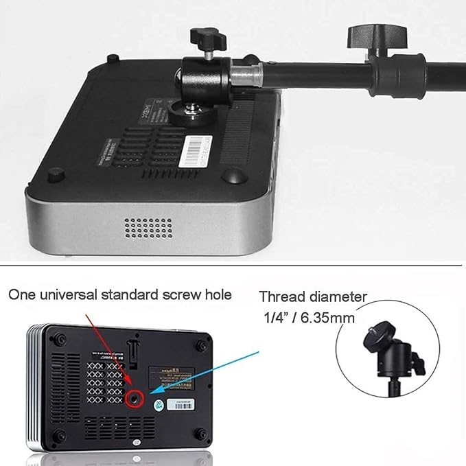 Coret Projector Tripod Stand Mount, Portable Tripod Mount Floor Stand, Folding, Outdoor Stand for Projector, Adjustable Height 19in to 75in (not incluld Tray)