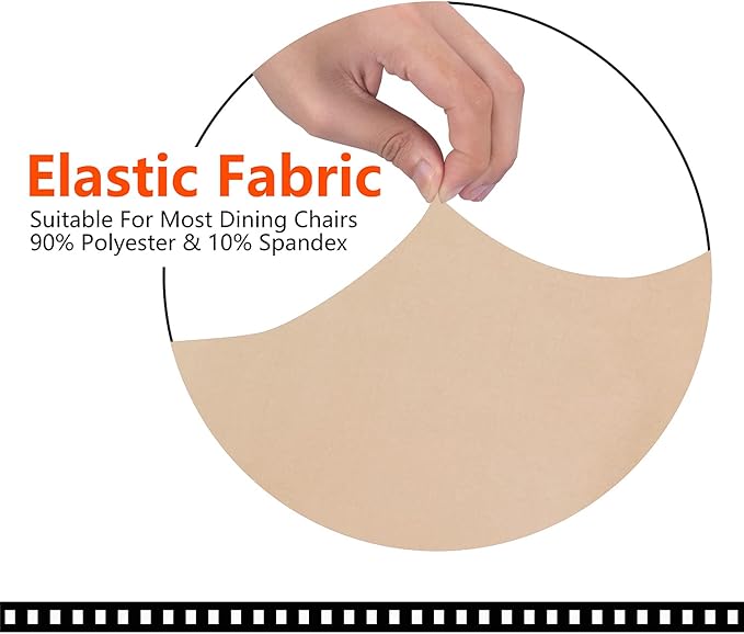 SARAFLORA Office Chair Covers- Large, Champagne- Removable Computer Chair Covers for Office Chair with Zipper for Universal Rotating Chair Desk Chair Cover Chair Seat Washable Protector for Pet