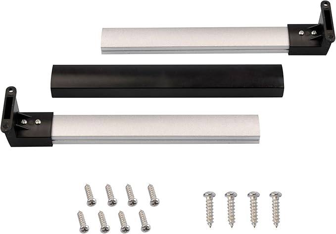 257 Aluminum Screen Door Push Bar for RV Entry Doors - 21-5/8" to 28-5/8" Adjustable Size, Includes 12 Mounting Screws