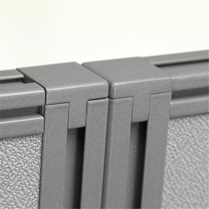 Bush Business Furniture Cubicle Desk with Privacy Panels | Easy Office Collection Two Person Table Workstation | 60Dx60Wx45H