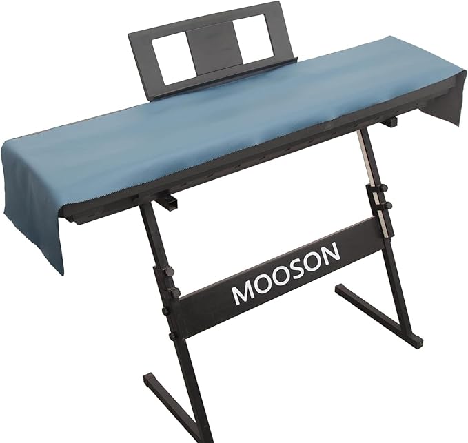Keyboard Piano Cover, Digital Piano Dust Cover, Light Luxury Soft and Premium Surface, Thickening Electronic Organ Covering Keyboard Update Encasement (Blue)
