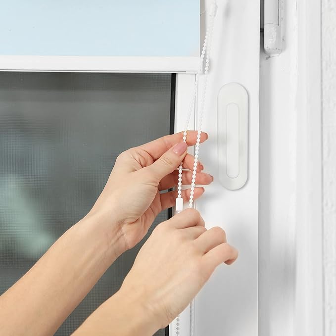 8 Pieces Blind Cord Twister Safety Hooks Adhesive Blind Cord Holder Window String Holder Child Proofing Wind Up for Home Office Kindergarten Use
