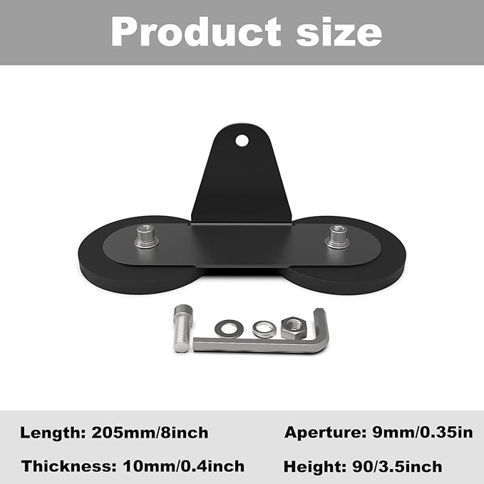2PCS LED Bar Strong Magnetic Mounts, Universal Magnetic Base Light Mount Rubber Pad Bracket Sucker Roof Off Road Holder for Truck Off Road Roof Outdoor Work Light (D66-1.76lb)