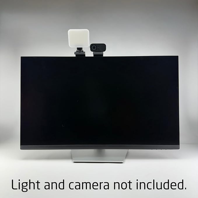 Webcam and Light Mount for Computer or Laptop Monitor