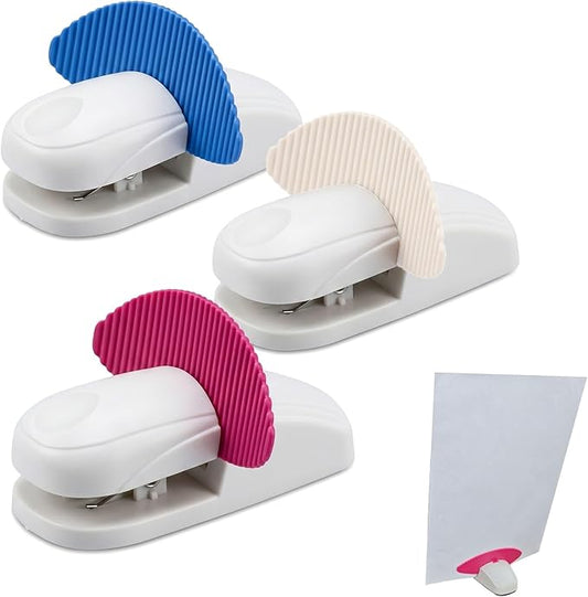 3 Pack Document Holder for Typing, Portable Paper Stand for Desk with Non-Slip Base, Plastic A4 Paper Holder for Office Desk, Computer, Bank, Compact Typing Stand
