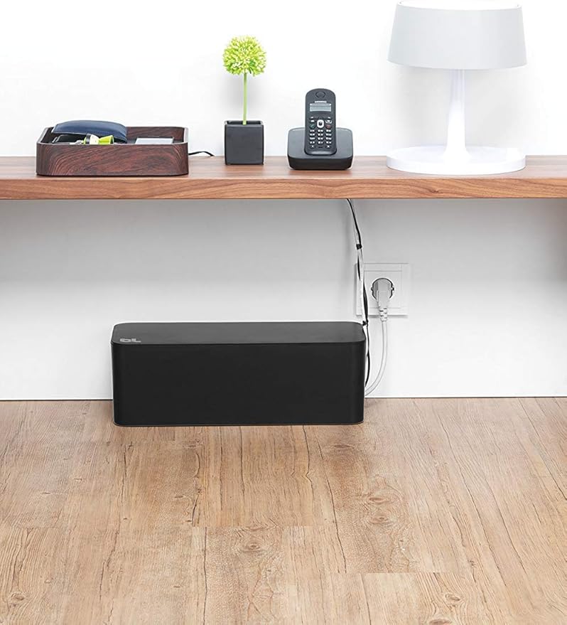 Bluelounge CableBox Cable and Cord Management System - (Black) - Pack of 2