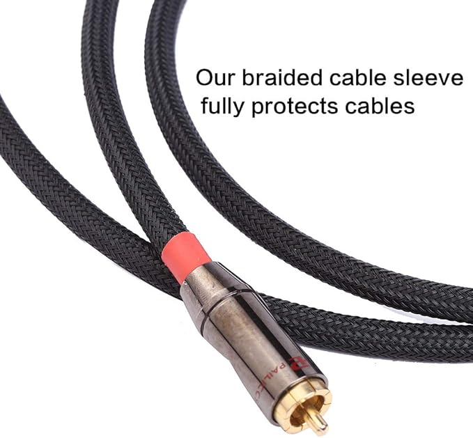 Keco 50ft – 1/4 inch & 1/2 inch PET Expandable Braided Cable Sleeve – Wire Sleeving for Audio Video and Other Home Device Cable Automotive Wire - Black