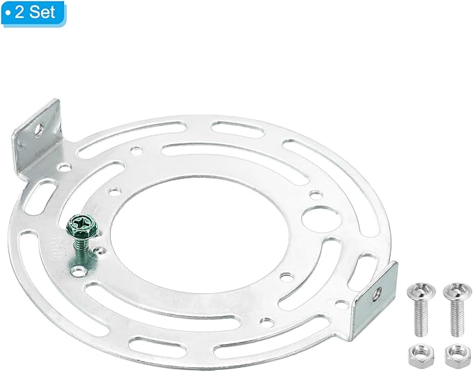 PATIKIL 110mm (4.33") Universal Light Fixture Mounting Bracket Kit, 2set Light Crossbar Round Ceiling Plate for Wall Light, Close to Ceiling Light, Chandelier