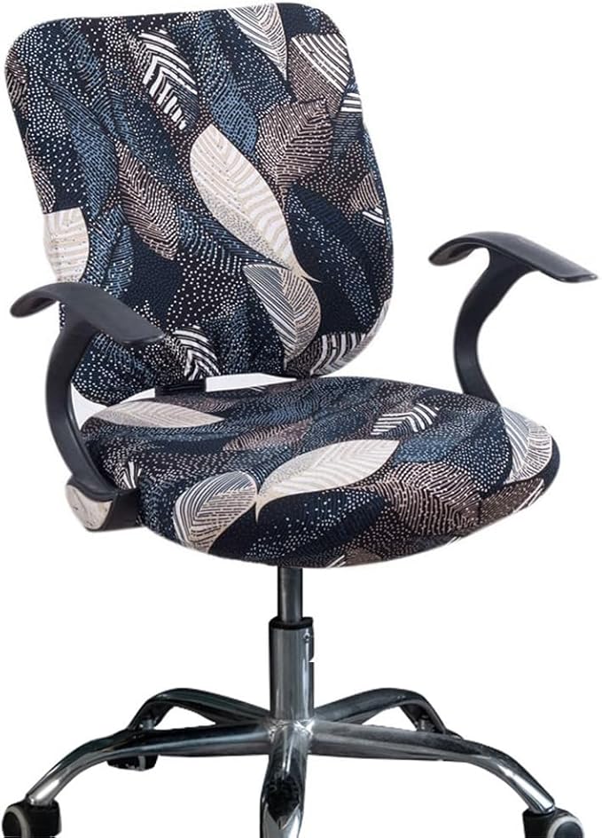 Melaluxe Computer Office Chair Cover - Protective & Stretchable Universal Chair Covers Stretch Rotating Chair Slipcover