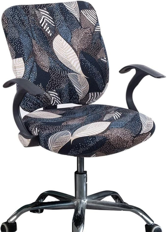 Melaluxe Computer Office Chair Cover - Protective & Stretchable Universal Chair Covers Stretch Rotating Chair Slipcover