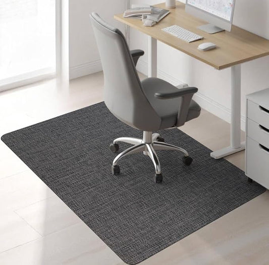 Sycoodeal Chair Mat,36" x 55" Office Chair Mat for Hardwood and Tile Floor, Heavy Duty Floor Protector for Rolling Chairs,Non-Slip,Computer Mat for Home Office(Dark Coffee)
