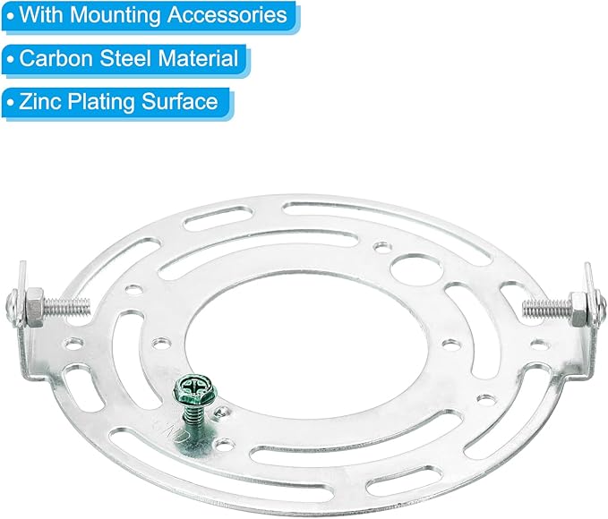 PATIKIL 110mm (4.33") Universal Light Fixture Mounting Bracket Kit, 2set Light Crossbar Round Ceiling Plate for Wall Light, Close to Ceiling Light, Chandelier