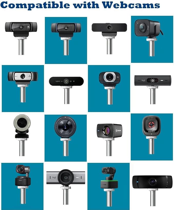AceTaken Link-2C Webcam Wall-Mount Holder Stand Compatible with Insta360 Link 2 / Link 2C / Link PTZ 4K Webcams and X4 X3 X2 Action Cameras