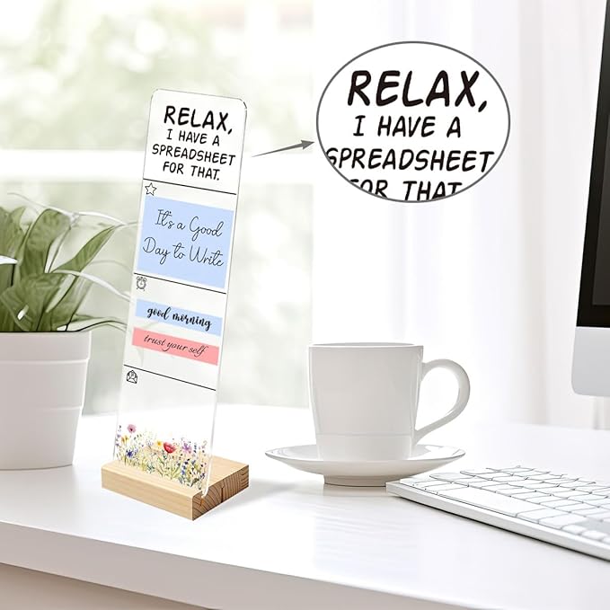 Sticky Notes Monitor Memo Board I Have A Spreadsheet for that Funny Office Quote Message Board Portable Sticky Note Holder with 200 Sheets Sticky Notes Humorous Desk Decor and Gift