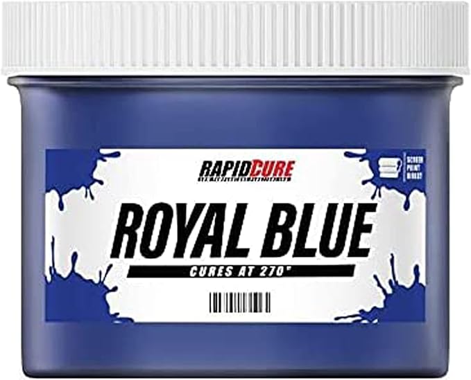 Rapid Cure® Screen Printing Ink Blue (Quart - 32oz.) - Plastisol Ink for Screen Printing, Fast Curing Fabric Paint - Screen Print Direct®, USA Made