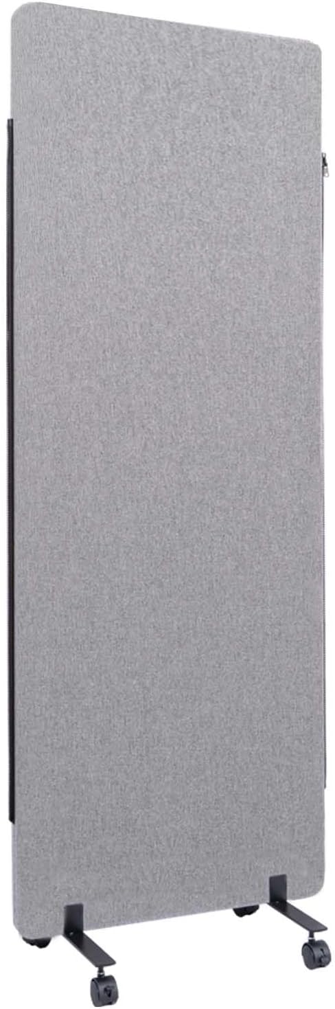 Sound Proof Dividers w/Wheels, Portable Office Wall Divider for Room Partition, Soundproof Room Divider Privacy Panel Partition Cubicle Wall Temporary Wall for Office (Light, 1 Panel)