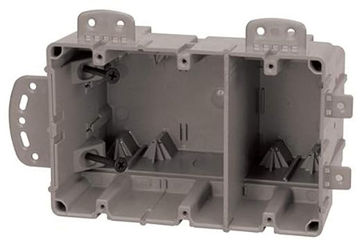 Southwire MSBMMT3G 3 Gang Multi Mount Device Box with Depth Adjustable; Heavy Duty 42lb; Gray
