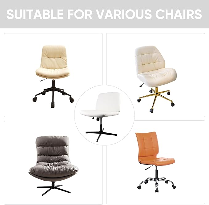 Lavish Cover Water Resistant Criss Cross Chair Cover, Jacquard Fabric Elastic Office Chair Cover,Wide Comfy Desk Chair Cover,Armless Chair Cover Protects Chair Stains and Wear(Jacquard:Black,No Chair)
