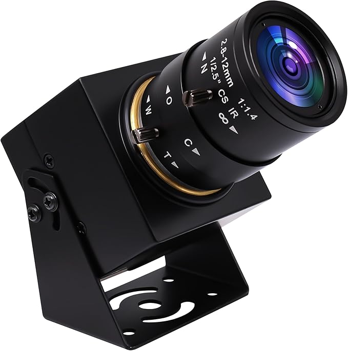 SVPRO 8MP Zoom Webcam for Laptop, 2.8-12mm Lens Manual Focus USB Camera for PC Computer Camera, Windows, Linux, MacOS, Android