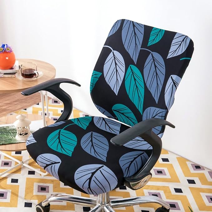 Melaluxe Computer Office Chair Cover - Protective & Stretchable Universal Chair Covers Stretch Rotating Chair Slipcover