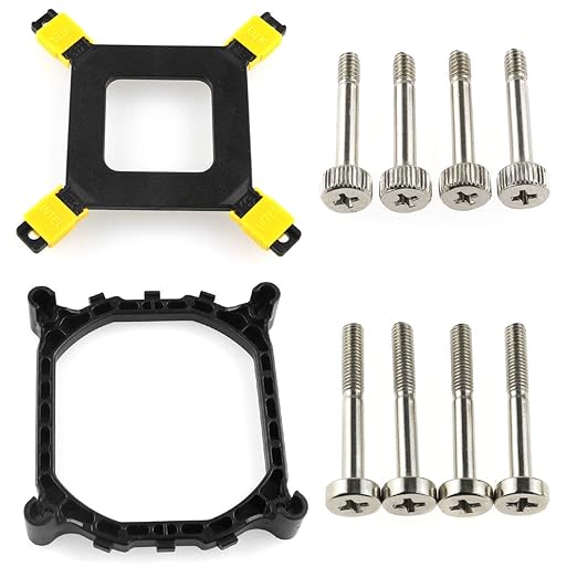 ZRM&E Desktop Computer Snap CPU Heat Sink Bracket 115X 1366 CPU Heatsink Mounting Bracket Holder Base Backplate Kit 2011 for Motherboard