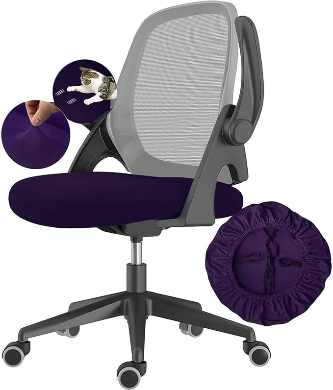 DHXYZZB Stretch Universal Chair Seat Cover - Office Chair Slipcover, Washable Chair Cushion Protector for Dining, Office, Home, Fits Most Chairs