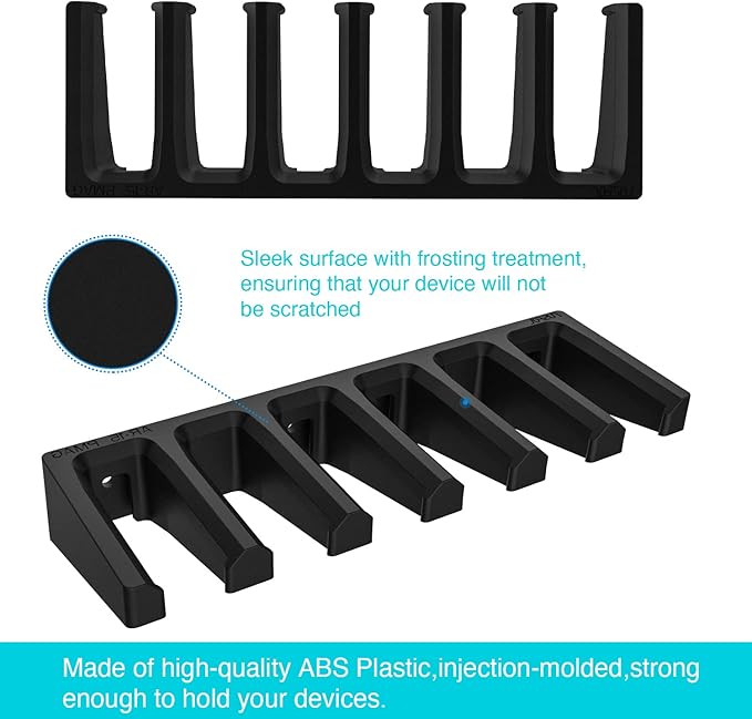 RUSFOL Solid ABS 6X Standard PMAG Wall Mount, Mag Holder, Home Magazine Storage Rack