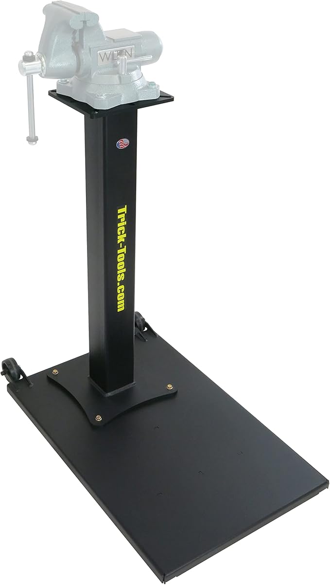 Trick-Tools Versa-Mount Heavy-Duty Mobile Vise and Grinder Floor Pedestal, Made in the USA