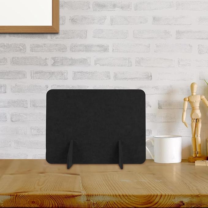2pcs Felt Privacy Panel for Desktop Noise Reduction No Drill Installation Versatile Tabletop Separator for Office Classroom and Home Use