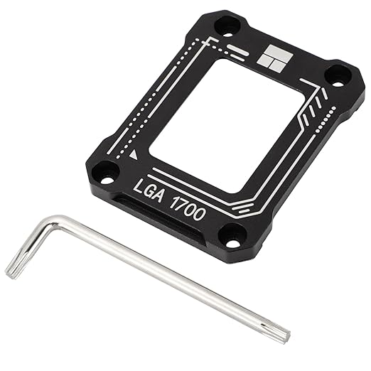 Thermalrlght LGA1700-BCF Black V2 CPU Anti-Bend Fixer, Intel 12/13/14 Gen Anti-Bend Fixing Fixture, with Intel CPU Corrective Fixing Bracket, LGA17XX Corrective CPU Bender, LGA1700 Full Fit Fixer